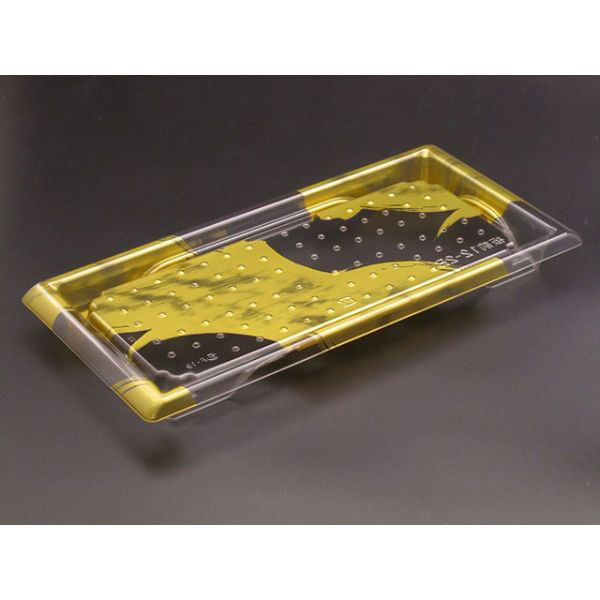 リスパック 寿司容器 A-PET 板前12-2B はやて金 RRB3217 1袋(50個)（直送品）