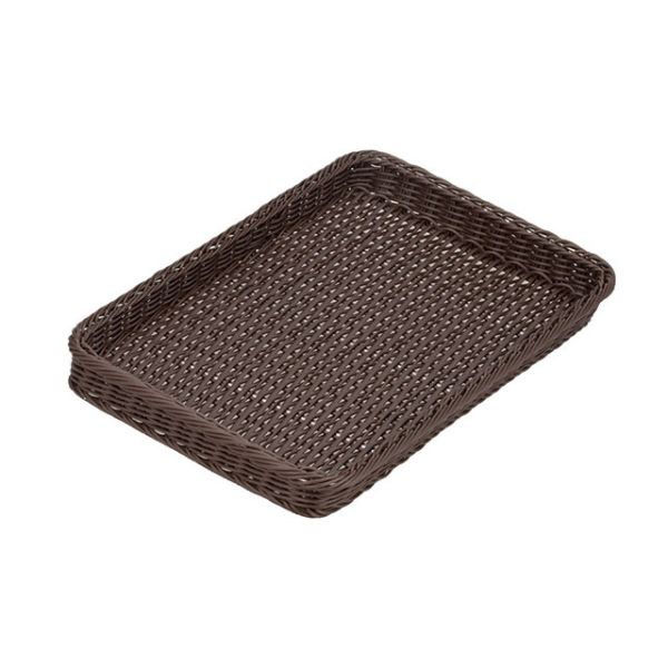 トーダイ 樹脂バスケット BB-4030-DBRベーカリーバスケット 薄型30型 010B30DB 1袋(1個)（直送品）