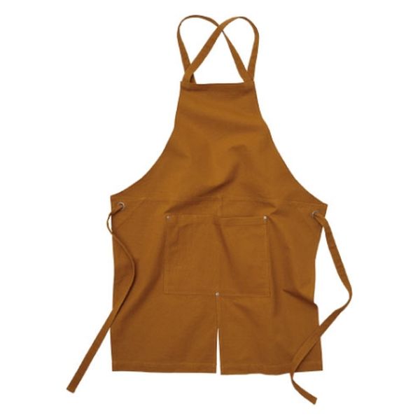 United Athle エプロン 1384-01ウォッシュキャンバスエプロン クロスタイプキャメル 138401943 1袋(1個)（直送品）