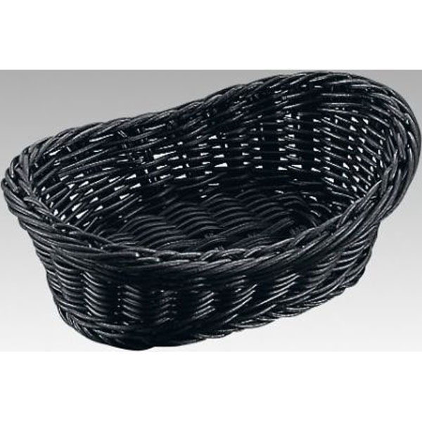 トーダイ 樹脂バスケット FG-530-BK舟型バスケット 20型 ブラック 01053020 1袋(1個)（直送品）