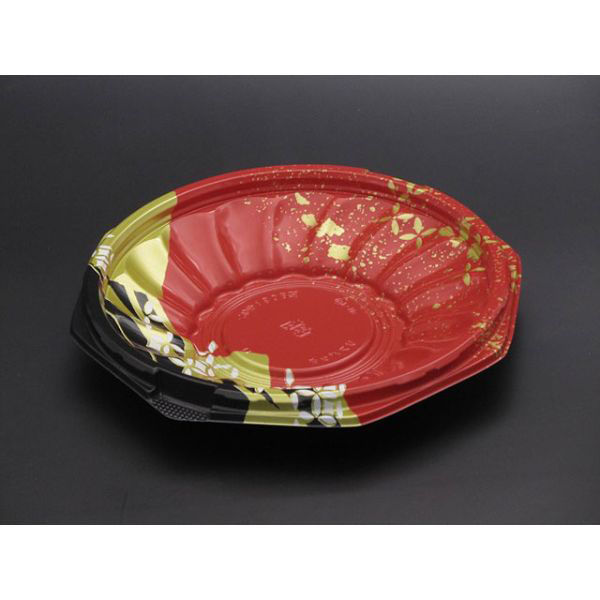 リスパック 丼容器 ハイクッカー このみ180B浅 K-めいび赤 RHAL304 1袋(50個)（直送品）