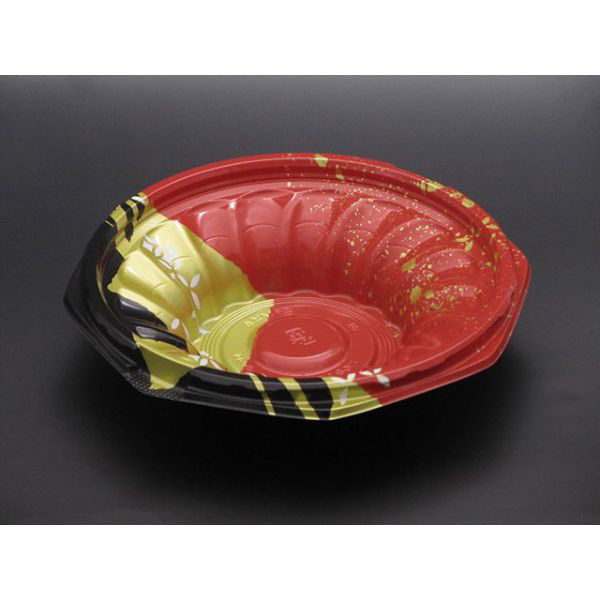 リスパック 丼容器 ハイクッカー このみ180B K-めいび赤 RHAL324 1袋(50個)（直送品）