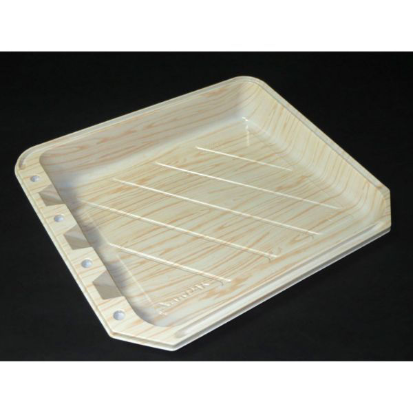 JSPパッケージング オードブル容器 斜めミニグルメバット本体 杉 00471790 1袋(25個)（直送品）