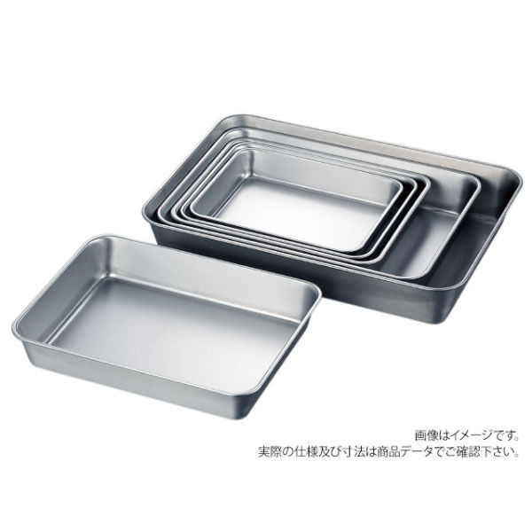 赤川器物製作所 AG 18-8 角バット ツヤ消 No.4仕上キャビネット 33724 1袋(1個)（直送品）