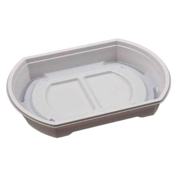 リスパック 弁当容器 饗膳 小判20B 白 RHHK652 1袋(50個)（直送品）