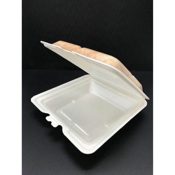 JSPパッケージング 弁当容器 テイクアウトボックス24-24CB仕切無 255606 1袋(50個)（直送品）