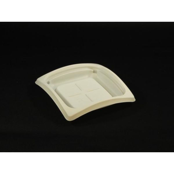 リスパック 惣菜容器 バイオデリカ リッジ12B 白 RHBH041 1袋(50個)（直送品）