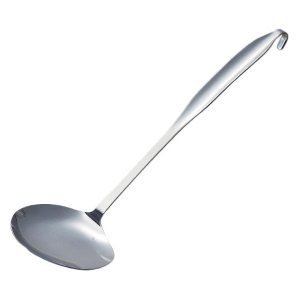 赤川器物製作所 レードル・お玉・杓子・しゃもじ AG18-8 ワンピース 煮物アンド煮魚取りターナー 58006 1袋(1個)（直送品）