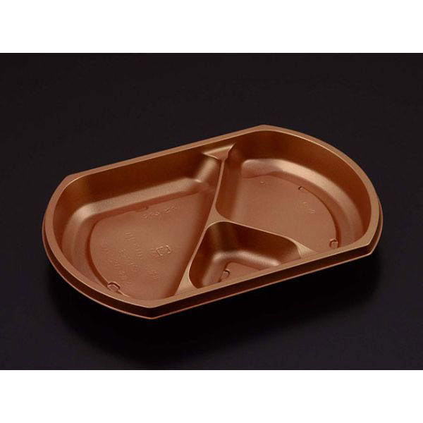 リスパック 弁当容器 饗膳 小判20 中皿2 ひかり RHHK683 1袋(50個)（直送品）