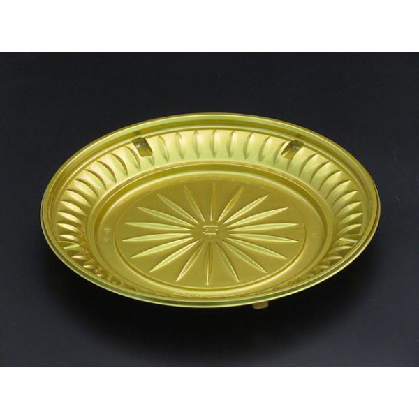 リスパック サラダ・フルーツ容器 クリーンカップ シャイニーD195B ゴールドS PASA473 1袋(50個)（直送品）