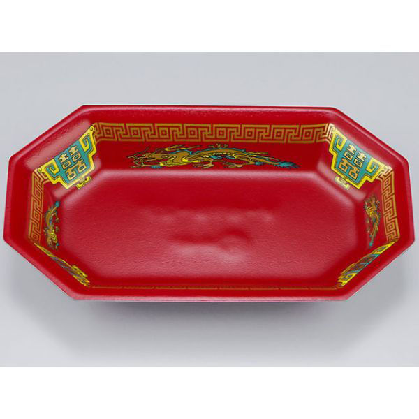 シーピー化成 惣菜容器 V-619-27 飛龍赤 0210619278160 1袋(50個)（直送品）