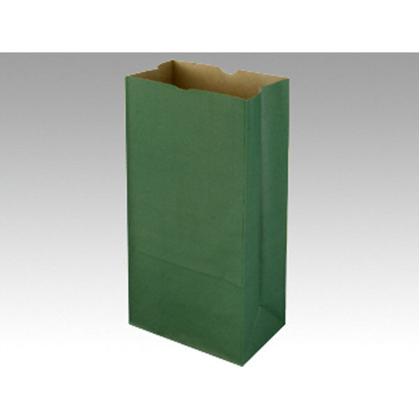 パックタケヤマ 紙袋 角底袋 ハイバッグ H6 エメラルド XZT00410 1袋(100個)（直送品）