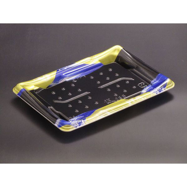 リスパック 寿司容器 誠08B みずは青 RSAD116 1袋(50個)（直送品）