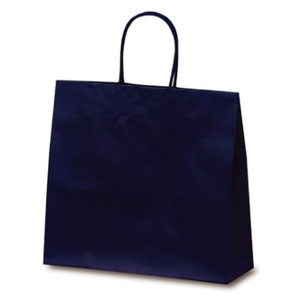 ベルベ 紙袋 マットバッグ M ネイビー 1065 1袋(10個)（直送品）