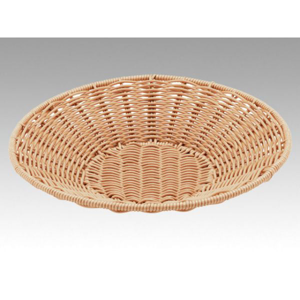 トーダイ 樹脂バスケット VT-500-IV丸型 トレー 50型 アイボリー 010V50IV 1袋(1個)（直送品）