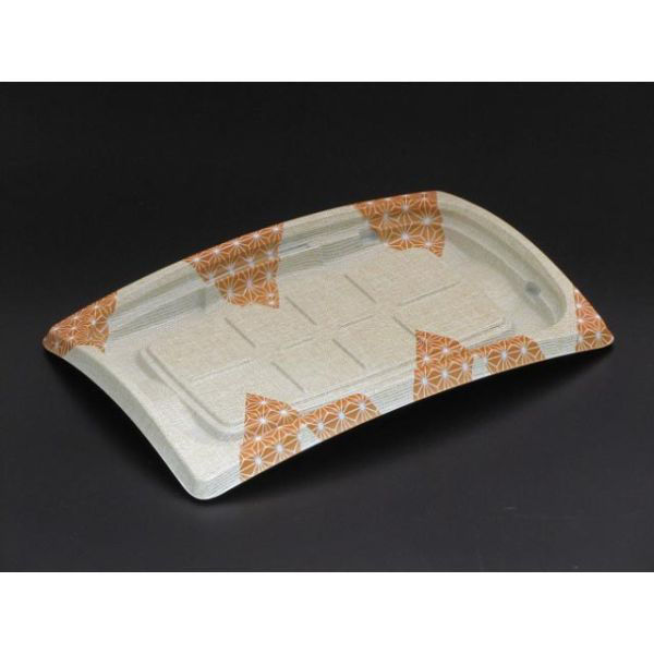 リスパック 惣菜容器 バイオデリカ リッジ18-12B浅いとオレンジ RHBH683 1袋(50個)（直送品）