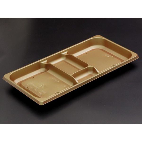 リスパック 弁当容器 饗膳 100 中皿2 ひかり RHHK433 1袋(50個)（直送品）