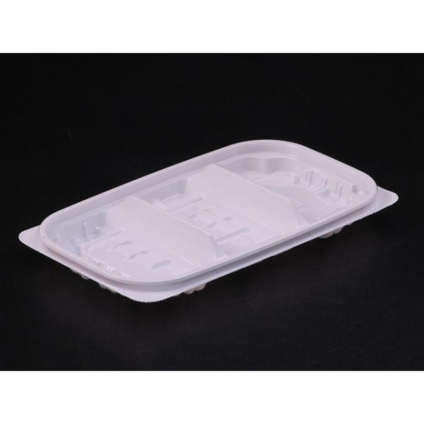 リスパック 惣菜容器 クリーンカップ ガード 300B3S 白 PAQA197 1袋(50個)（直送品）
