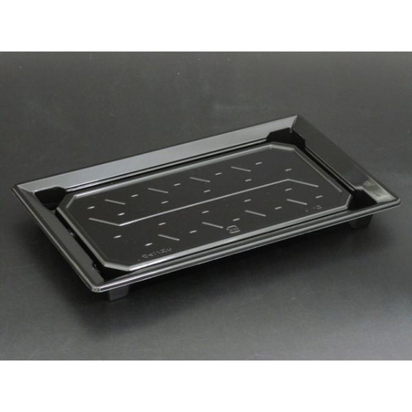 リスパック 寿司容器 バイオPET ふれあい25-15B 黒 FABP562 1袋(50個)（直送品）