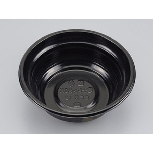 シーピー化成 どんぶり容器 BF丼12 黒つづみ本体 0142112001145 1袋(50個)（直送品）