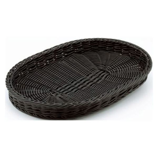 トーダイ 樹脂バスケット BB-4028S-BK小判型 バスケット 40型 低 ブラック 01028SBK 1袋(1個)（直送品）