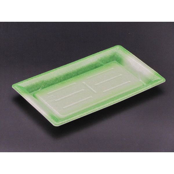 リスパック 刺身・鮮魚容器 ふれあいL 20-12B のやま緑 FLBP216 1袋(50個)（直送品）