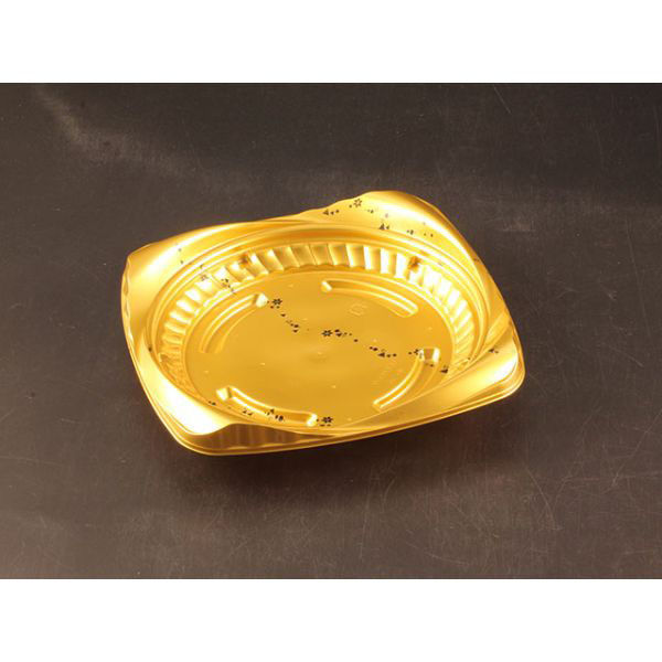 リスパック サラダ・フルーツ容器 クリーンカップ シャイニー 195B カリス金 PASA345 1袋(50個)（直送品）