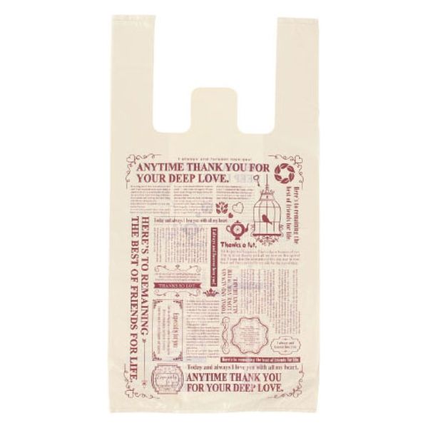 パックタケヤマ ポリ手提げ Uバック グラッチェ S XZV74122 1袋(100個)（直送品）