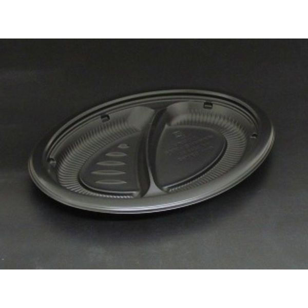 リスパック 惣菜容器 バイオデリカ KA D24B 2S黒 RHBD831 1袋(50個)（直送品）