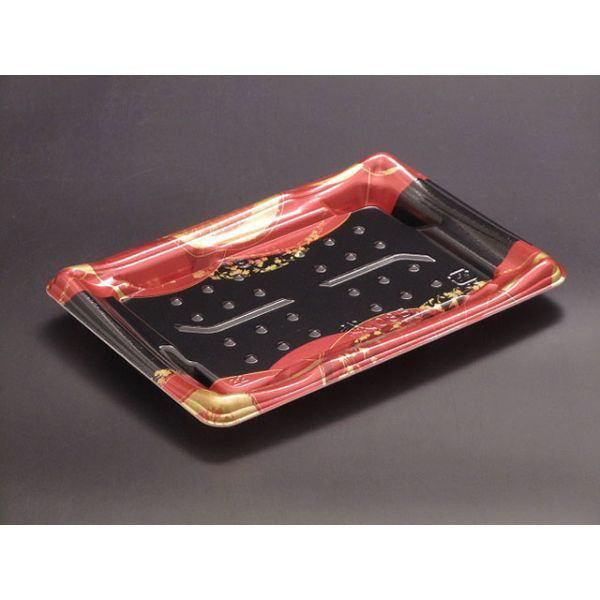 リスパック 寿司容器 誠08B はなまち赤 RSAD115 1袋(50個)（直送品）