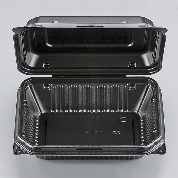 シーピー化成 弁当容器 BF-610 黒 0740610000520 1袋(50個)（直送品）