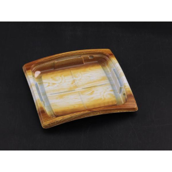 リスパック 惣菜容器 バイオデリカ リッジ16B メイプルウッド RHBH197 1袋(50個)（直送品）