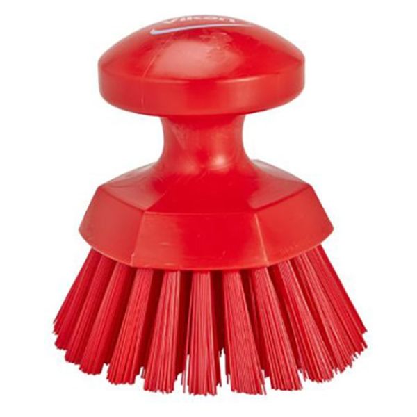 ヴァイカン ブラシ ハンドブラシ(丸)レッド 38854 1個（直送品）