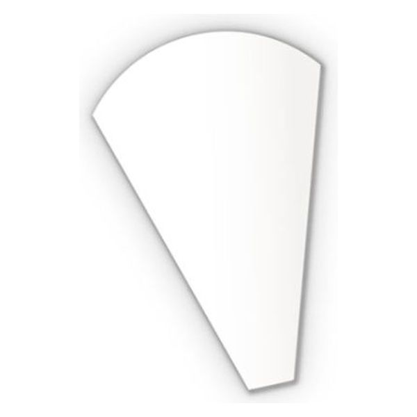 愛宝 クレープ・コーンスリーブ 三角袋(白無地) H-22-1 1袋(100個)（直送品）