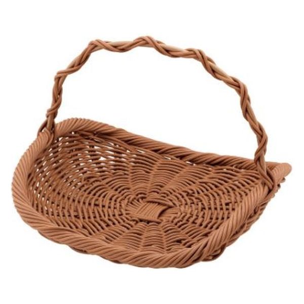 トーダイ 樹脂バスケット BT-4040-BR盛りかご 大 ブラウン 010M40BR 1袋(1個)（直送品）