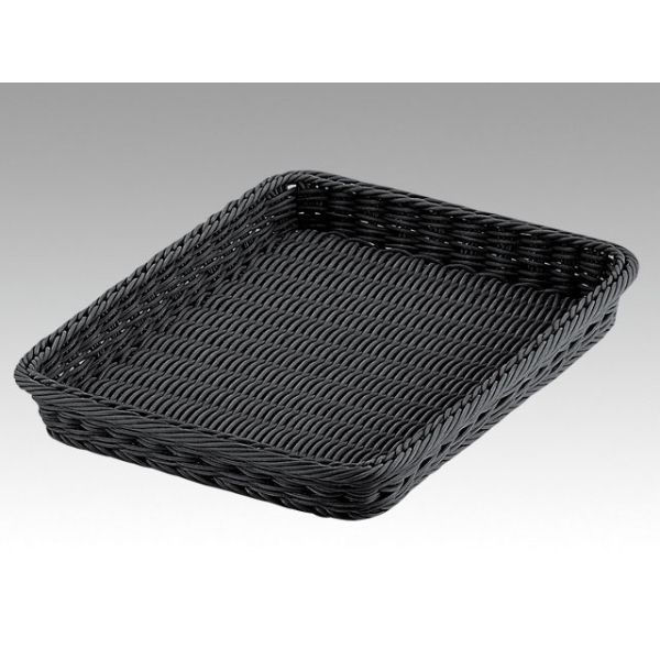 トーダイ 樹脂バスケット BB-410-BKベーカリーバスケット 40型 ブラック 01041040 1袋(1個)（直送品）