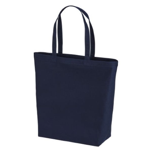 United Athle エコバッグ 1460-01 キャンバストートバッグ ネイビー L 146001486 1袋(1個)（直送品）