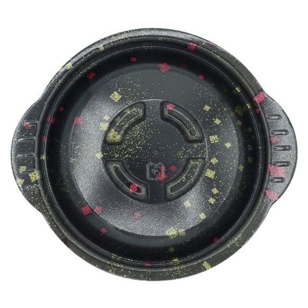 青葉紙業 KD-190(蓋)黒まきえ(50) 272103 1袋(50個)（直送品）