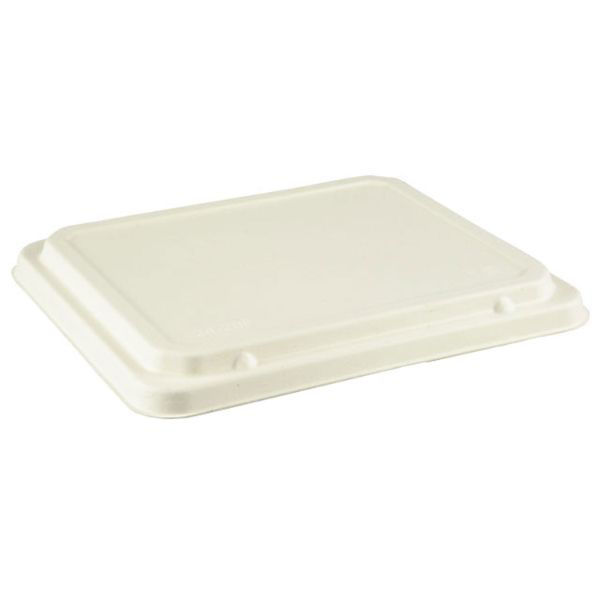 パックスタイル PS WB麦バガス 24-20F 共蓋 蓋 白色 653875 1袋(50個)（直送品）