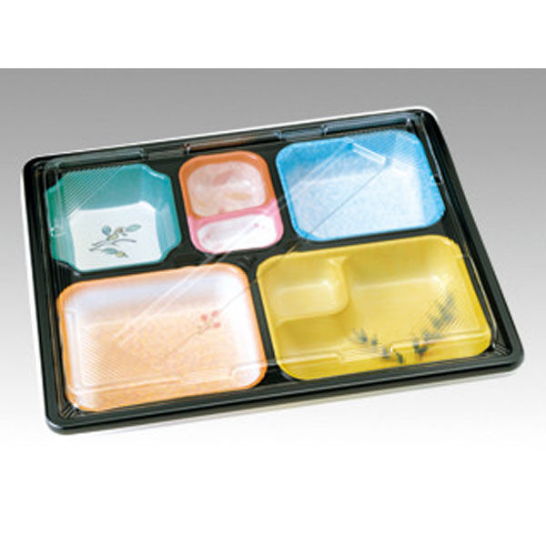 タカギ産業 弁当容器 味彩ごぜん TS-110 透明蓋付 157779 1袋(20個)（直送品）