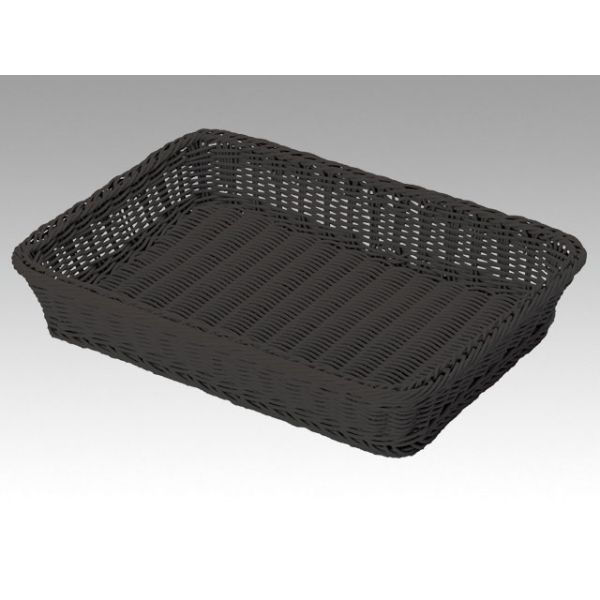 トーダイ 樹脂バスケット VB-911-BKフードバスケット 8枚取 M ブラック 01091108 1袋(1個)（直送品）