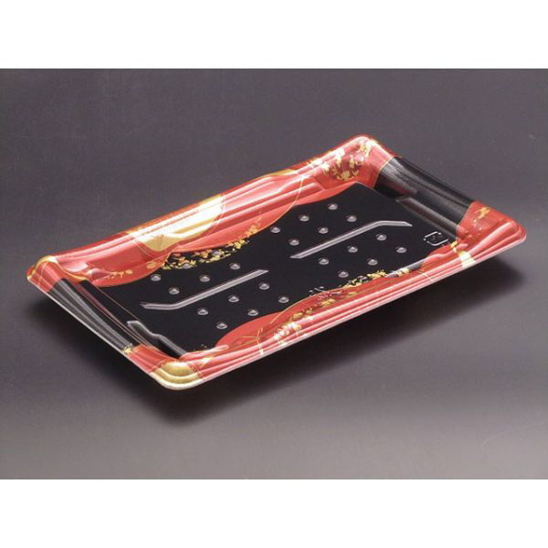 リスパック 寿司容器 誠10B はなまち赤 RSAD175 1袋(50個)（直送品）