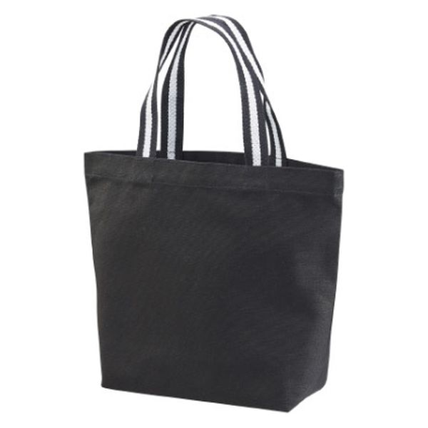 United Athle 1460-01 キャンバストートバッグ ブラック・ブラックアンドホワイト S 14600129834 1袋(1個)（直送品）