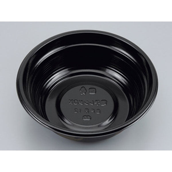 シーピー化成 どんぶり容器 BF丼13 黒つづみ本体 0142113001145 1袋(50個)（直送品）