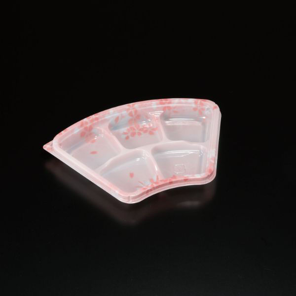 スミ エスコン 扇5コ仕切 織桜 本体 2QS0138 1袋(100個)（直送品）