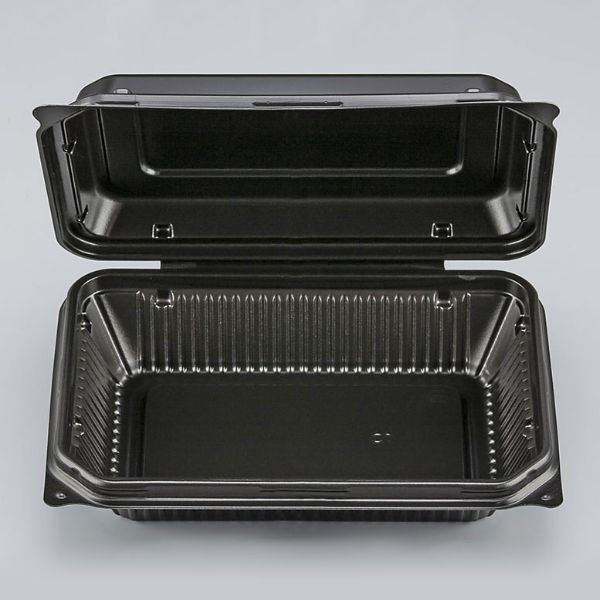 シーピー化成 弁当容器 BF-611 黒 0740611000520 1袋(50個)（直送品）