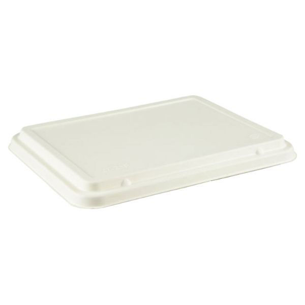 パックスタイル PS WB麦バガス 27-21F 共蓋 蓋 白色 653874 1袋(50個)（直送品）