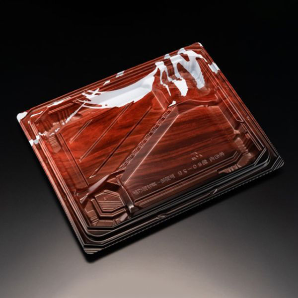 リスパック 弁当容器 バイオ 枠の内 焼80-2B K-ソース茶 RHBP124 1袋(50個)（直送品）