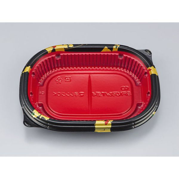 シーピー化成 弁当容器 BFNアルバ重4 輪島内赤本体 0280304008315 1袋(50個)（直送品）