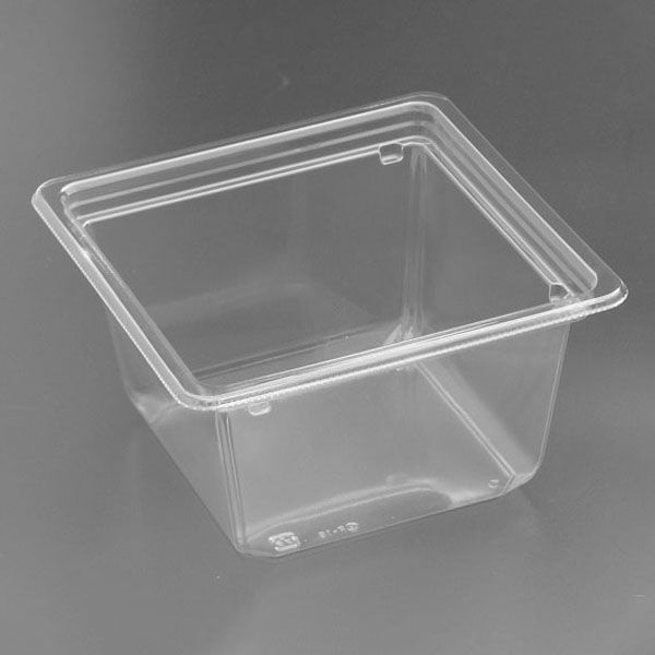 リスパック サラダ・フルーツ容器 バイオカップ キューブ 15-80B PABK436 1袋(50個)（直送品）